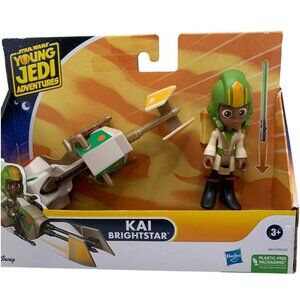 Star Wars Young Jedi Adventures Kai Brightstar Figure & Speeder